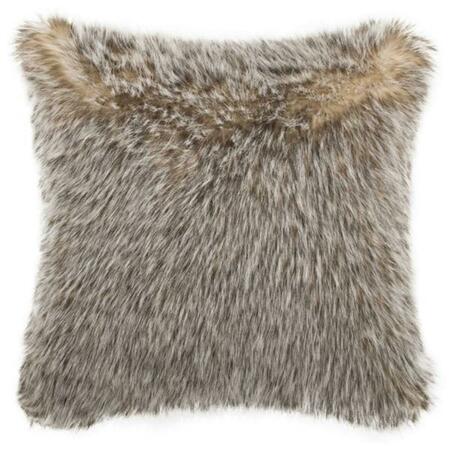 SAFAVIEH Dusty Fur Pillow, Grey PLS723A-2020
